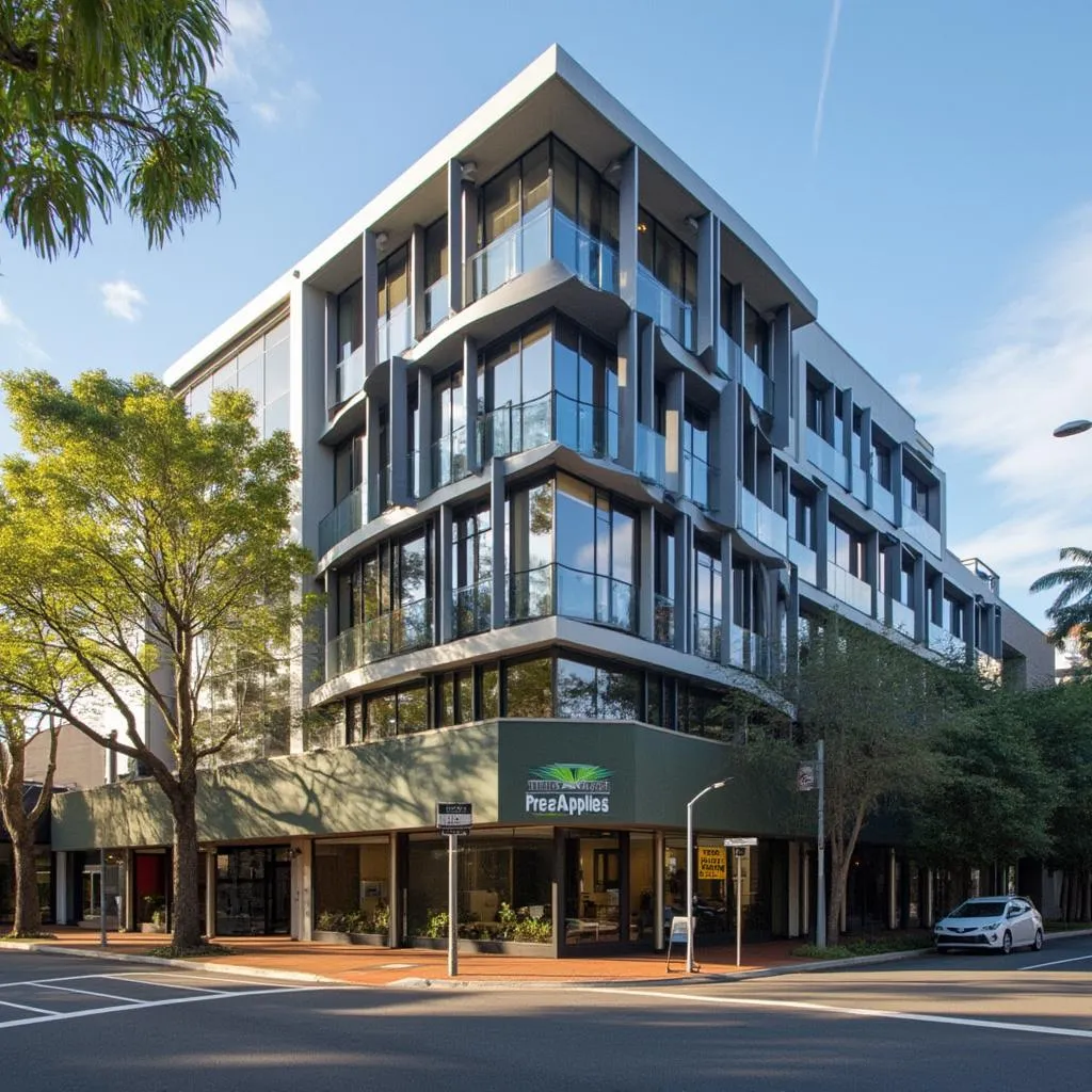 Modern office building in Sydney, symbolizing Preapplies' foundation and growth